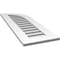 Ekena Millwork Quarter Round Top Right Surface Mount PVC Gable Vent w/ 3-1/2"W x 1"P Standard Frame, 14"W x 40"H GVPQR14X4001SF - alternate 3